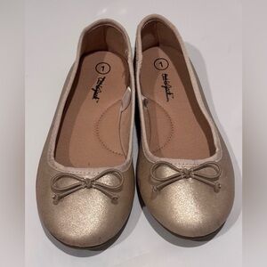 Cat & Jack Girls' Metallic Ballet Flats - Gold